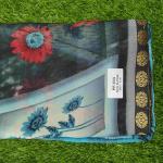 Women Fancy Cotton Saree with Stylish Pattern Finish