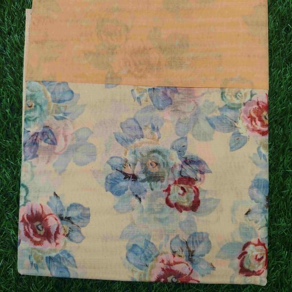 Women Silk Cotton Saree with Traditional Pattern Touch