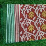 Women Linen Cotton Saree with Elegant Simple Border