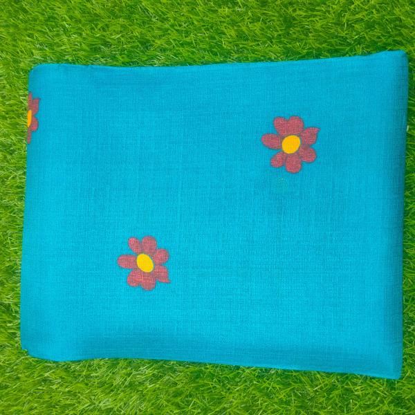 Women Linen Cotton Saree for Summer Days with Natural Comfort