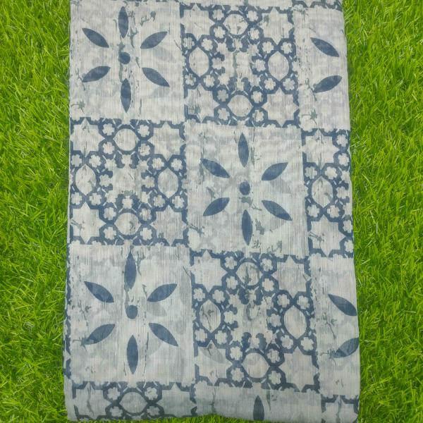Women Linen Cotton Saree for Office Comfort with Clean Pattern